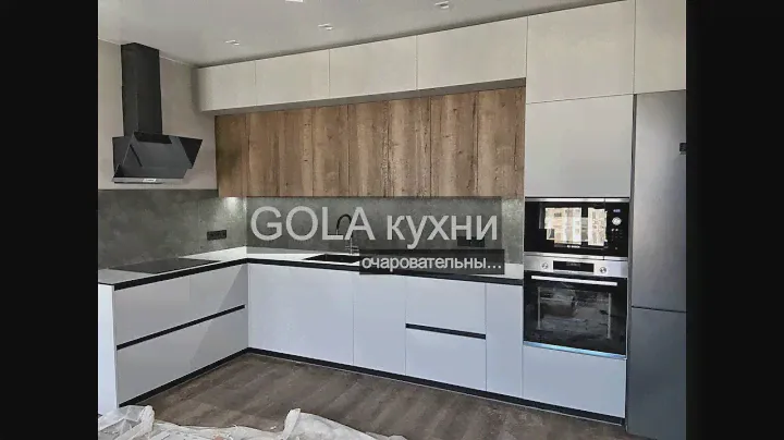 Кухня со столешницей из компакт-ламината